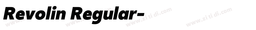 Revolin Regular字体转换